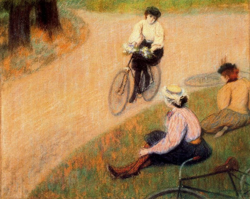 In bicicletta nel parco